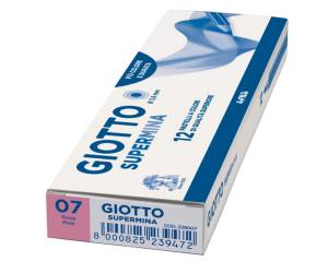 Pastello Supermina - mina 3,8 mm - rosa 07 - conf. 12 pezzi - Giotto - 23900700 - 8000825239076 - DMwebShop - 1