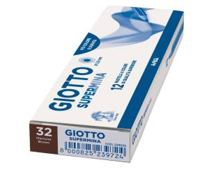 Pastello Supermina - mina 3,8 mm - marrone 32 - conf. 12 pezzi - Giotto - 23903200 - 8000825239328 - DMwebShop - 1