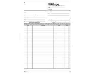 Blocco copia commissioni - 50 fogli - 2 copie autoricalcanti - 29,7 x 21 cm - Edipro - E5236A - 8023328523619 - DMwebShop - 2