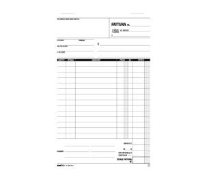 Blocco fatture 1 aliquota Iva - 50-50 fogli autoricalcanti - 23 x 15 cm - Edipro - E5274A - 8023328527419 - DMwebShop - 2
