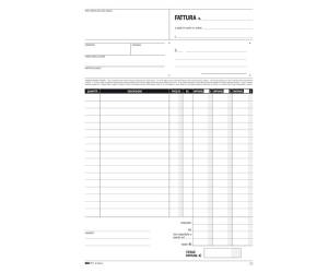 Blocco fatture 3 aliquota Iva 50 fogli 2 copie autoautoricalcanti - 2920 - 1