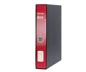 Registratore 4 - dorso 5 cm - commerciale - 23 x 29,7 cm - rosso - Esselte - Dox - D26411 - 8004389087753 - DMwebShop - 1