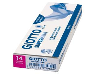 Pastello Supermina - mina 3,8 mm - magenta 14 - conf. 12 pezzi - Giotto - 23901400 - 8000825239144 - DMwebShop - 1