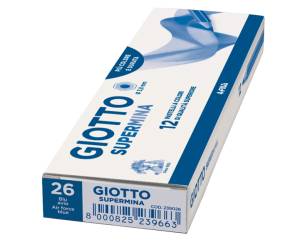 Pastello Supermina - mina 3,8 mm - blu avio 26 - conf. 12 pezzi - Giotto - 23902600 - 8000825045332 - DMwebShop - 1