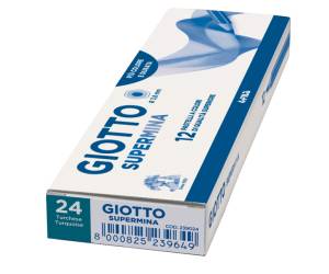 Pastello Supermina - mina 3,8 mm - turchese 24 - conf. 12 pezzi - Giotto - 23902400 - 8000825045318 - DMwebShop - 1