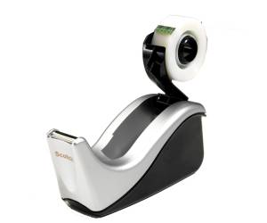 Dispenser C60 per nastri 1,9 cm - 4 rotoli Magic 810 - 1,9 cm x 33 mt - inclusi - nero argento - Scotch - 7100040322 - 4046719106721 - DMwebShop - 1