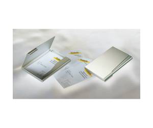 Porta biglietti da visita Business Card Box - 9 x 5,5 cm - alluminio - Durable - 2415-23 - 4005546224404 - DMwebShop - 2