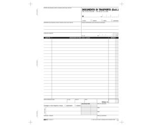 Blocco DDT - 33 fogli 3 copie autoricalcanti - 29,7 x 22 cm - Edipro - E5219CT - 8023328521912 - DMwebShop - 3