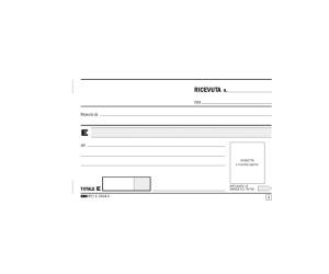 Blocco ricevute generiche - 33 fogli 3 copie autoricalcanti - 9,9 x 17 cm - Edipro - E5564CT - CONFE5564CTPZ10 - DMwebShop - 3