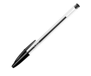 Penna a sfera Cristal - punta media 1 mm - nero - scatola 90 + 10 pezzi - Bic - 942911 - 3086123297982 - DMwebShop - 1