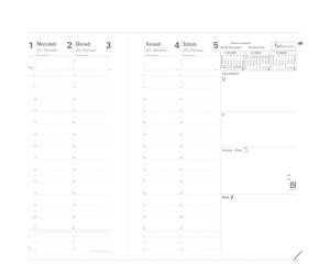 Agenda settimanale Presidente 2026 copertina Impala 21 x 27 cm nero - 2302 - 2