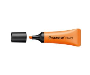 Evidenziatore Neon - punta a scalpello - tratto 2 - 5 mm - colore arancio - conf. 10 pezzi - Stabilo - 72/54 - 4006381401135 - DMwebShop - 1