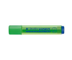 Evidenziatore Video - punta a scalpello - tratto da 1 - 5 mm - verde - conf. 12 pezzi - Tratto - 830202 - 8000825830426 - DMwebShop - 1