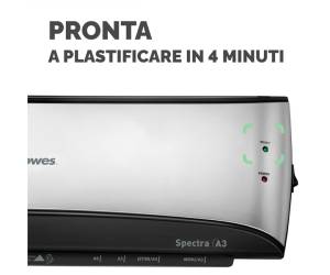 Plastificatrice Spectra - A3 - a caldo - Fellowes - 5738301 - 43859680306 - DMwebShop - 1