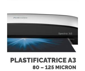 Plastificatrice Spectra - A3 - a caldo - Fellowes - 5738301 - 43859680306 - DMwebShop - 2