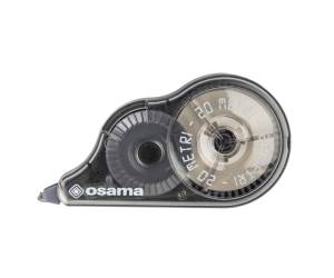 Correttore a nastro 20 Metri - 5 mm x 20 mt - involucro nero - Osama - OW 10121 - 8007404019074 - DMwebShop - 1