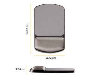 Mousepad con poggiapolsi in gel - regolabile - Fellowes - 9374001 - 43859589104 - DMwebShop - 1