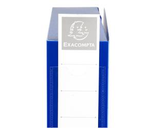 Scatola per archivio box - con bottone - 25 x 33 cm - dorso 6 cm - blu - Exacompta - 59632E - 3130630596325 - DMwebShop - 3