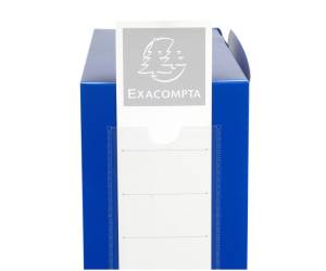 Scatola per archivio box - con bottone - 25 x 33 cm - dorso 10 cm - blu - Exacompta - 59932E - 3130630599326 - DMwebShop - 2
