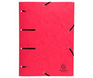 Cartellina 3 lembi forata - con elastico Punchy - cartoncino lustre - A4 - colori assortiti - conf. 25 pezzi - Exacompta - 447100E - 3130634471000 - DMwebShop - 5