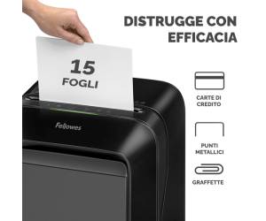 Distruggidocumenti LX 211 a microframmenti nero - 3035 - 2