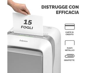 Distruggidocumenti LX 211 a microframmenti bianco - 3021 - 2