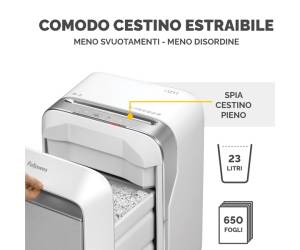 Distruggidocumenti LX 211 a microframmenti bianco - 3021 - 4