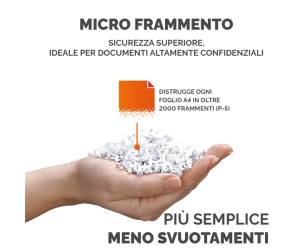 Distruggidocumenti LX-221 - a microframmenti - bianco - Fellowes - 5050501 - 50043859751568 - DMwebShop - 3