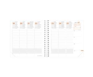 Agenda settimanale Time e Life 2026 16 x 16 cm blu metal - 540120Q - 3371010459803 - DMwebShop - 1