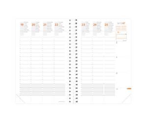 Agenda settimanale Time Life Pocket 2026,10 x 15 cm rosa iridecente - 2479 - 1