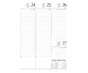 Agenda settimanale 2026 copertina in carta imbottita 17 x 24 cm blu - 3635 - 2