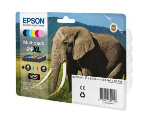 Cartuccia Multipack EPSON Inkjet 24XL confezione 6 cartucce Originale - 2271 - 1