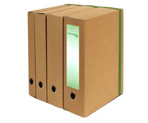 Cartella progetto con elastico - cartone FSC - dorso 4 cm - 25 x 35 cm - avana - Starline - FMCXCPECO04ELP - 8055731913558 - DMwebShop - 1