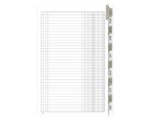 Registro Scadenzario spiralato Gennaio-Dicembre - 29,7x21 cm - 8 fogli - Data Ufficio - 2116A1243G - 8008842581246 - DMwebShop - 1