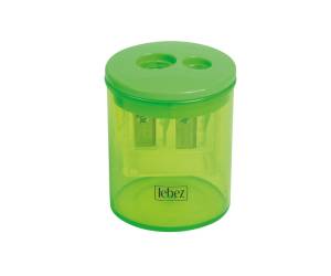 Temperamatite - 2 fori - con contenitore - conf. 12 pezzi - Lebez - 413 - 4007593413107 - DMwebShop - 4