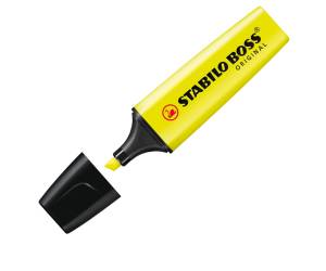 Evidenziatore Boss Original - punta a scalpello - tratto da 2 - 5 mm - colori assortiti - conf. 4 pezzi - Stabilo - 70/4 - 4006381215695 - DMwebShop - 5