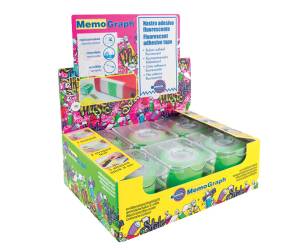 Nastro adesivo Memograph con dispenser - 50 mm x 10 mt - verde - conf. 6 pezzi - Eurocel - 021300632 - 8001814192570 - DMwebShop - 1