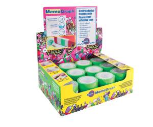 Ricarica nastro adesivo Memograph - 5 cm x 10 mt - verde - conf. 12 pezzi - Eurocel - 021300652 - 8001814192877 - DMwebShop - 1