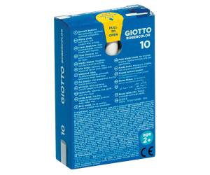 Gessetti Robercolor lunghezza 80 mm con diametro 10 mm bianco Scatola 10 gessetti tondi Giotto 538700 - 7221 - 1