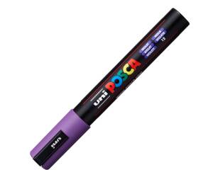 Marcatore a base d acqua Uni Posca PC5M punta tonda media 1,8,2 - 5 mm viola Uni Mitsubishi - 6266 - 1