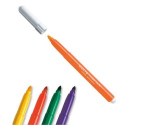 Pennarelli Turbomaxi punta diametro 5 mm colori assortiti barattolo 48 pezzi - 6602 - 1