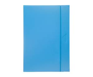 Cartella progetto con elastico - 24 x 35 cm - dorso 3 cm - azzurro - conf. 10 pezzi - Fellowes - U140-AZ - 8015687000405 - DMwebShop - 1