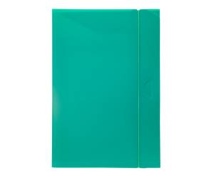 Cartella progetto con elastico - 24 x 35 cm - dorso 3 cm - verde - conf. 10 pezzi - Fellowes - U140-VE - 8015687007213 - DMwebShop - 1