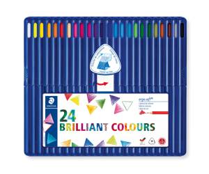 Matite colorate Ergo Soft diametro mina 3 mm colori assortiti astuccio 24 pezzi Staedtler 157SB24 - 4686 - 1