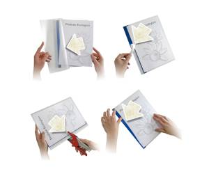 Cartelline Poli 200 PPL - 21 x 29,7 cm - trasparente - dorso blu - conf. 10 pezzi - Sei Rota - 66230507 - 8004972015729 - DMwebShop - 2