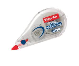 Correttore a nastro Mini Pocket Mouse - 5 mm x 6 mt - trasparente - Tipp Ex - box 10 correttori - Tipp-ex - 932564 - 70330512085 - DMwebShop - 1