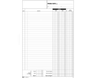 Blocco prima nota cassa entrate-uscite - 50-50 fogli autoricalcanti - 31 x 21 cm - Edipro - E5359A - 8023328535919 - DMwebShop - 1