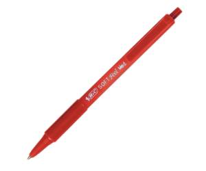 Penne a sfera a scatto Soft Feel punta 1 mm rosso - 6896 - 1