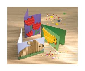 Cartoncino ondulato Cannete' - 25 x 35 cm - colori assortiti - conf. 10 fogli - Deco - 2200 - 8004957026412 - DMwebShop - 1