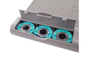 Taglierina a lama rotante 3 in 1 - 65 x 256 x 425 mm - 330 mm - A4 - taglio lineare - capacita' taglio 10 fogli - grigio - Titanium - 13939 - 8025133036551 - DMwebShop - 1